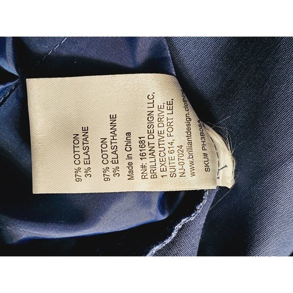 Mens The Phluid Project Cross Front tapered Pants Size Large Blue - Picture 6 of 8